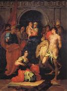 Rosso Fiorentino Madonna Enthrouned with Ten Saints painting